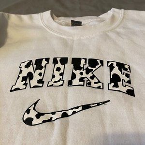 Nike Cow Print Crewneck Sweatshirt